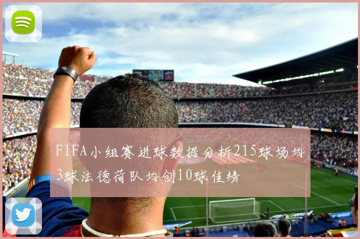 FIFA小组赛进球数据分析215球场均3球法德荷队均创10球佳绩